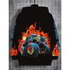 Men's Trendy Fashion Print Hoodie, a Stylish and Casual New Design for Boys