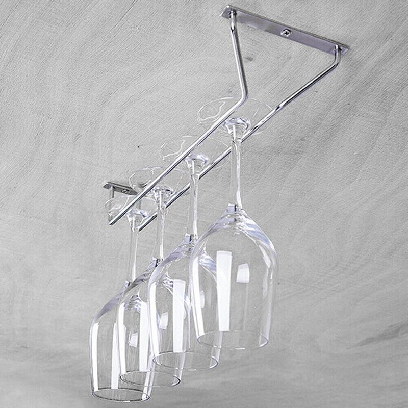 

Wine Glass Rack Cup Holder Storage Shelf Display Stainless Steel Hanger