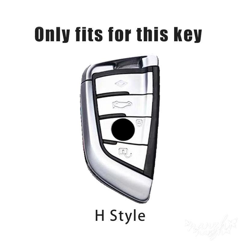 Car Rmote Key Case Cover For BMW X1 X3 X5 X6 X7 1 3 5 6 7 Series G20 G30 G11 F15 F16 G01 G02 F48 Protective Shell Keychain EPYFH1