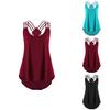 Premium Quality Ladies' Bandages Sleeveless Vest Top High Low Tank For Effortless Style
