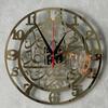 Black Arabic Acrylic Wall Clock - Decorative Hanging Craft