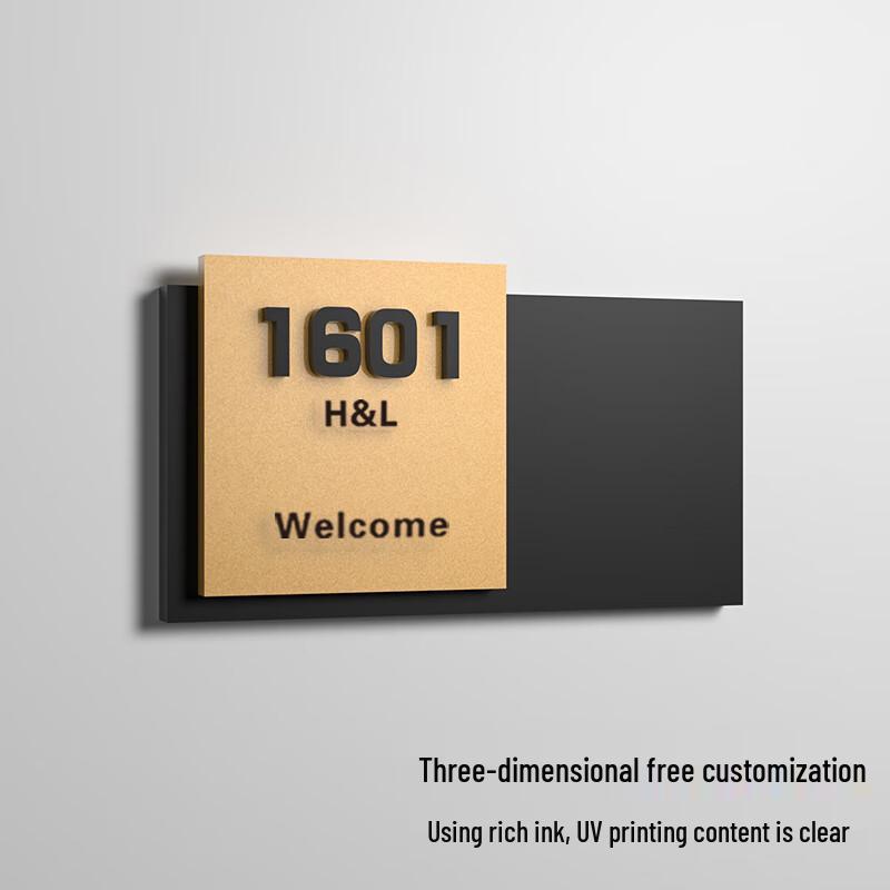 Luxury Luminous Sensor House Number Plate