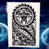Black Maori Temporary Sleeve Tattoos For Men Women Fake Body Art Drawing Full Arm Sleeve 3D Wolf Dragon Military Tatoos For Show