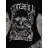 TrendHub Y2k Aesthetics Irregular Leopard Patchwork Vintage T-shirt Streetwear Skull Printing Tshirt Harajuku Slim Fit Fairy Grunge Tops