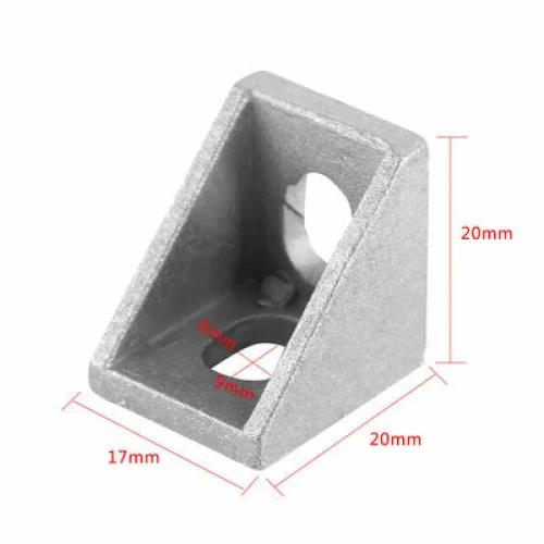 5/10PCS 2020-4040 Aluminum Corner Bracket, L Shape 90 Angle Connector, High Precision CNC Milled for T-Slot Profile Framing