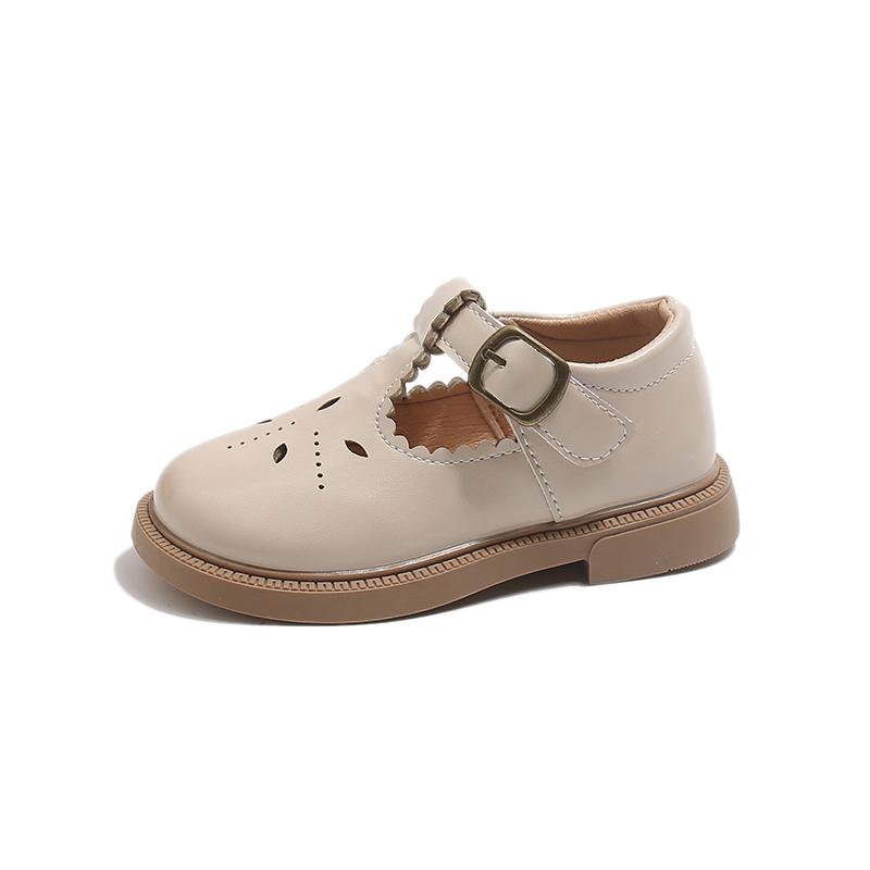 

Spring Autumn New Children s Leather Shoes New Hollow-out Girls Fashion Mary Jane Shoes Causal Kids School Dress Flat Shoes 26