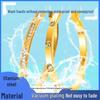 Elegant Non-Fading Titanium Steel Gold-Plated Bracelet for Women - Exquisite European and American Design