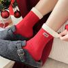 Christmas Stocking Children's Thick and Warm Winter and Autumn Plush Socks New Year Red Socks Sleep-in Tights