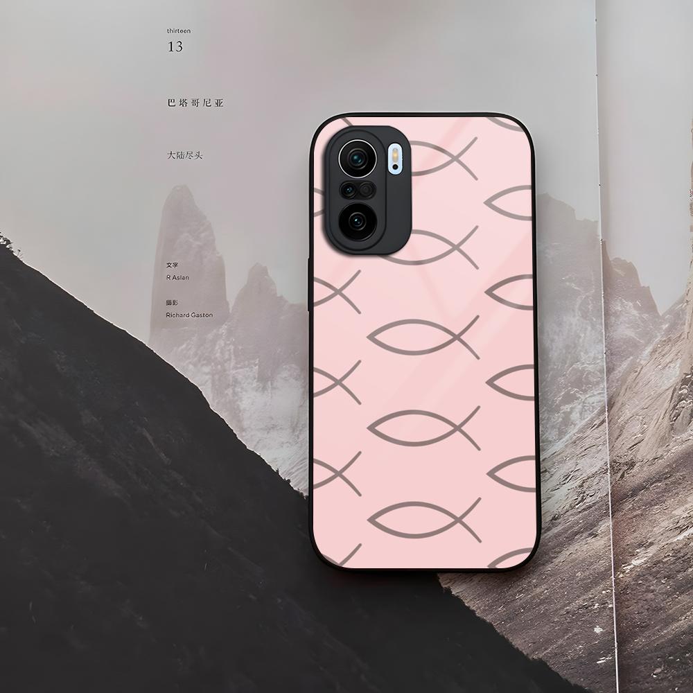 Fish Symbol Jesus Christ Christian Phone Case Tempered Glass For Xiaomi 15 14 12 Lite Pro 13 11t Lite POCO M6 M5 X6 X5 X3 F5 F6
