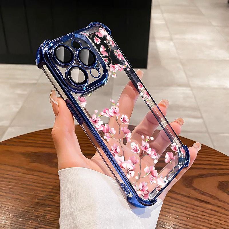 Night White Rose Flower Case For Huawei Honor 600 400 Pro Magic 7 Lite X5C X6D X7D X8D X9D X8C X8B X8A X7A X6C X9B X5B X6A X9A