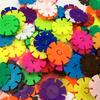 60/100/200PCS Snowflake Building Block DIY Plastic Snowflake Block Color Recognition Hand-Eye Coordination Class Reward Gift ZYF