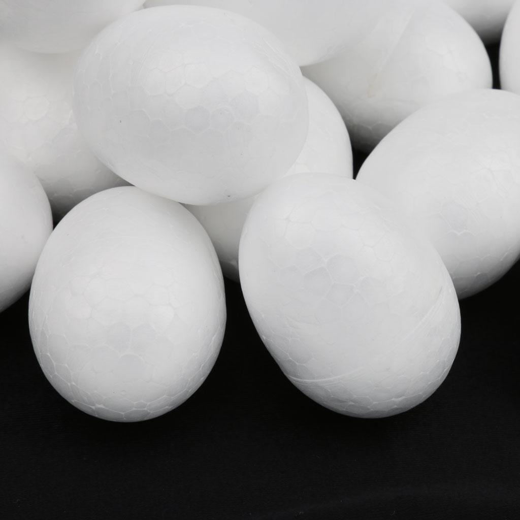 10 Pieces Easter Foam Egg Polystyrene Balls Spheres Craft Supplies Decoration Ball
