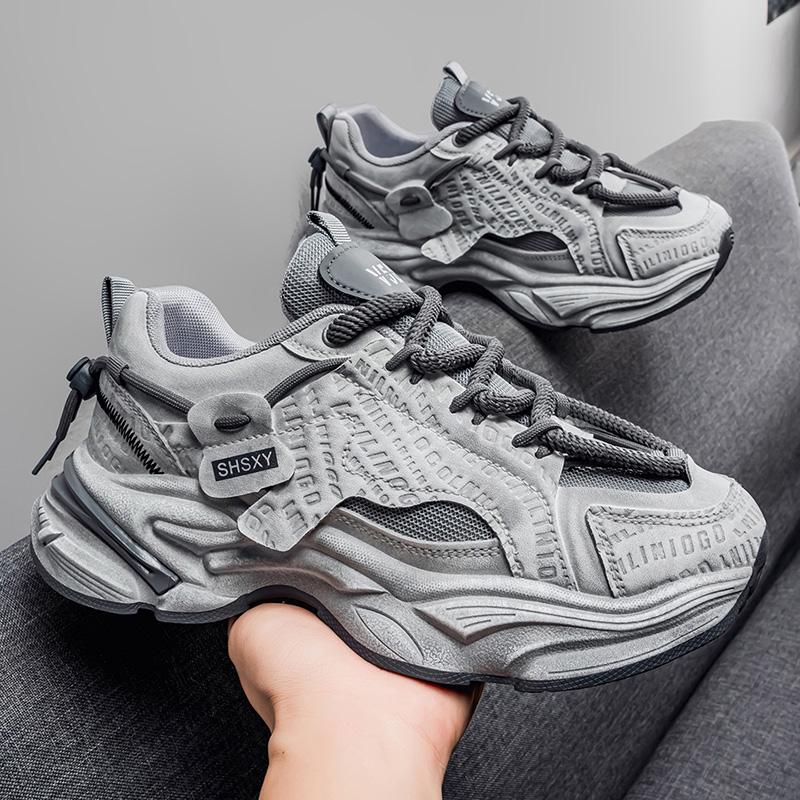 Taglia grande 39-46 scarpe da papà hot celebrità di internet, scarpe casual alla moda, scarpe sportive basse