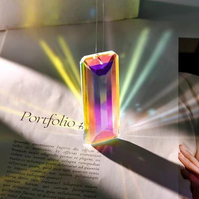 Yousheng Kunstkristall Sonnenfänger Dekoration Innen Außen Haus Büro Garten Fenster Hängendes Prisma Regenbogenmacher Schmuck Anhänger