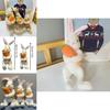 Cute Cartoon Rabbit Plush Toy With Carrot, Brown Short Plush Stuffed Animal Doll For Kids Gift 75 Characters