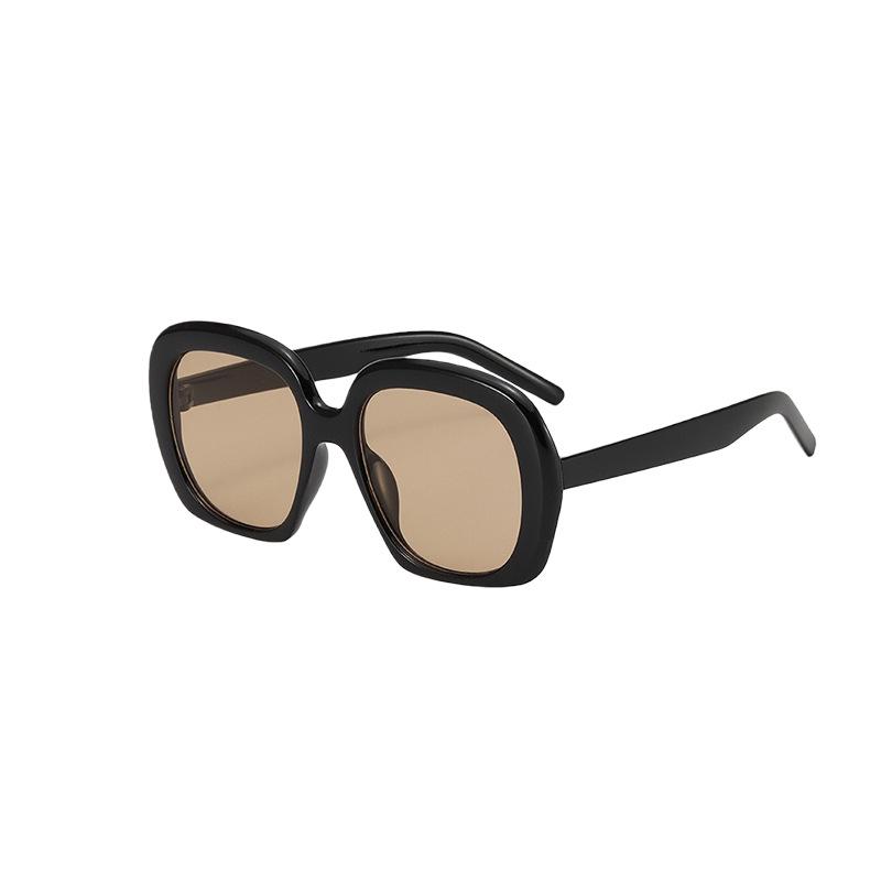 European & American High-End Women's Large Square Frame Fashion Sunglasses