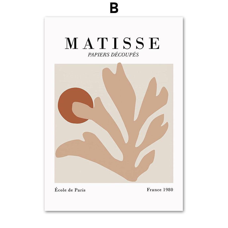 Neutral Boho Henri Matisse Rainbow Sunrise Leaf Wall Art Canvas Painting Posters And Prints Wall Pictures For Living Room Decor