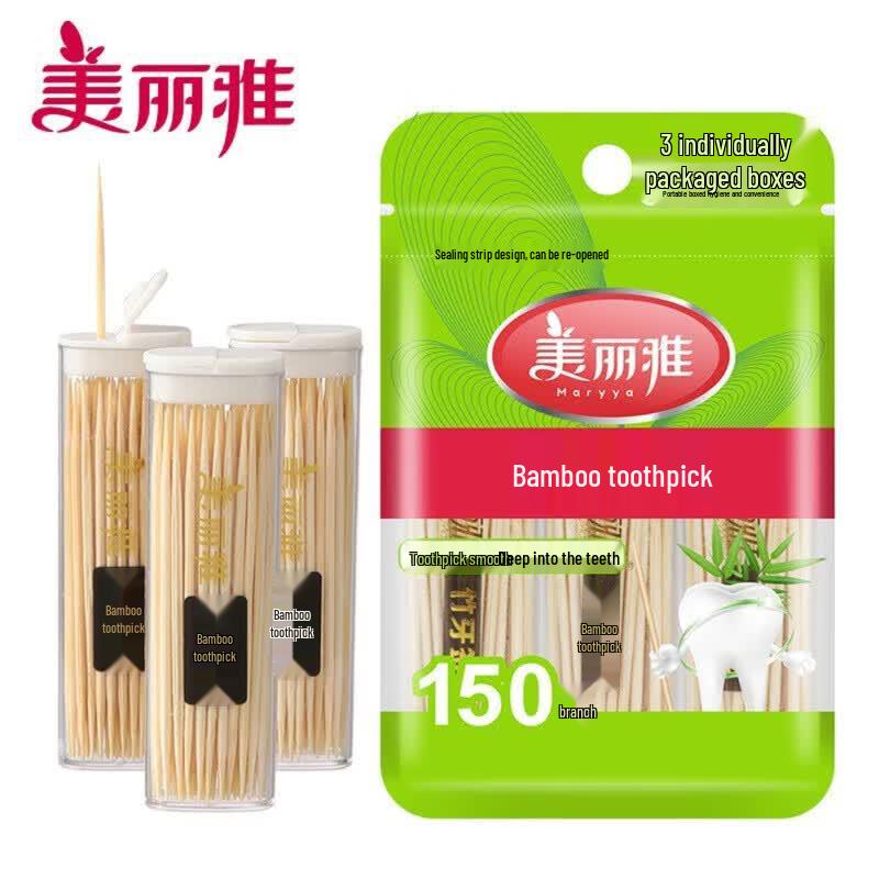 MARYYA Disposable Bamboo Double-Headed Fruit Picks