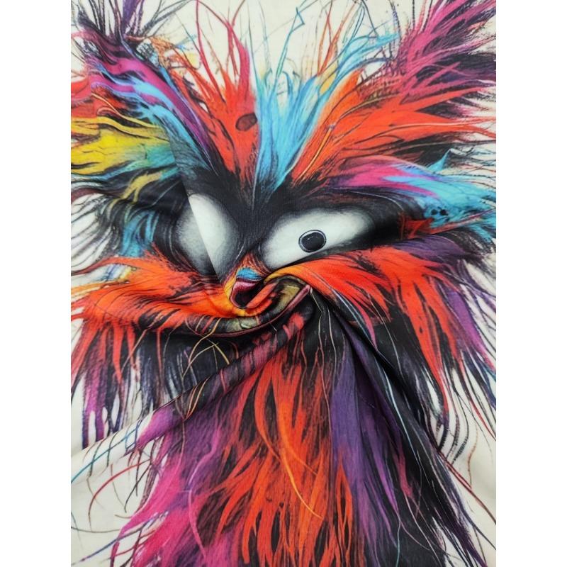 Men's Summer 3D Digital Printed Cartoon Anime Round Neck Short Sleeved T-shirt