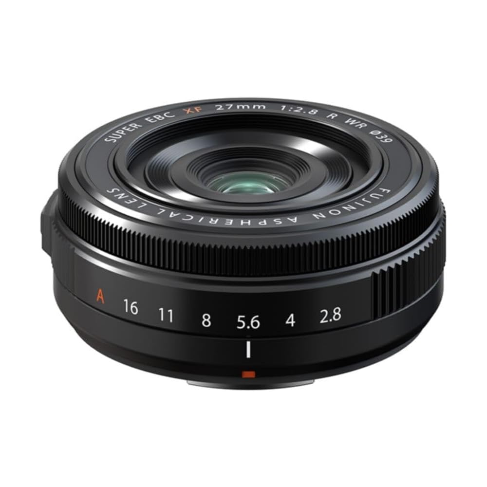 Fujifilm X-series interchangeable lens, Fujinon 27mm F2.8 fixed focal length pancake lens, dustproof, splashproof, low temperature resistant, aperture