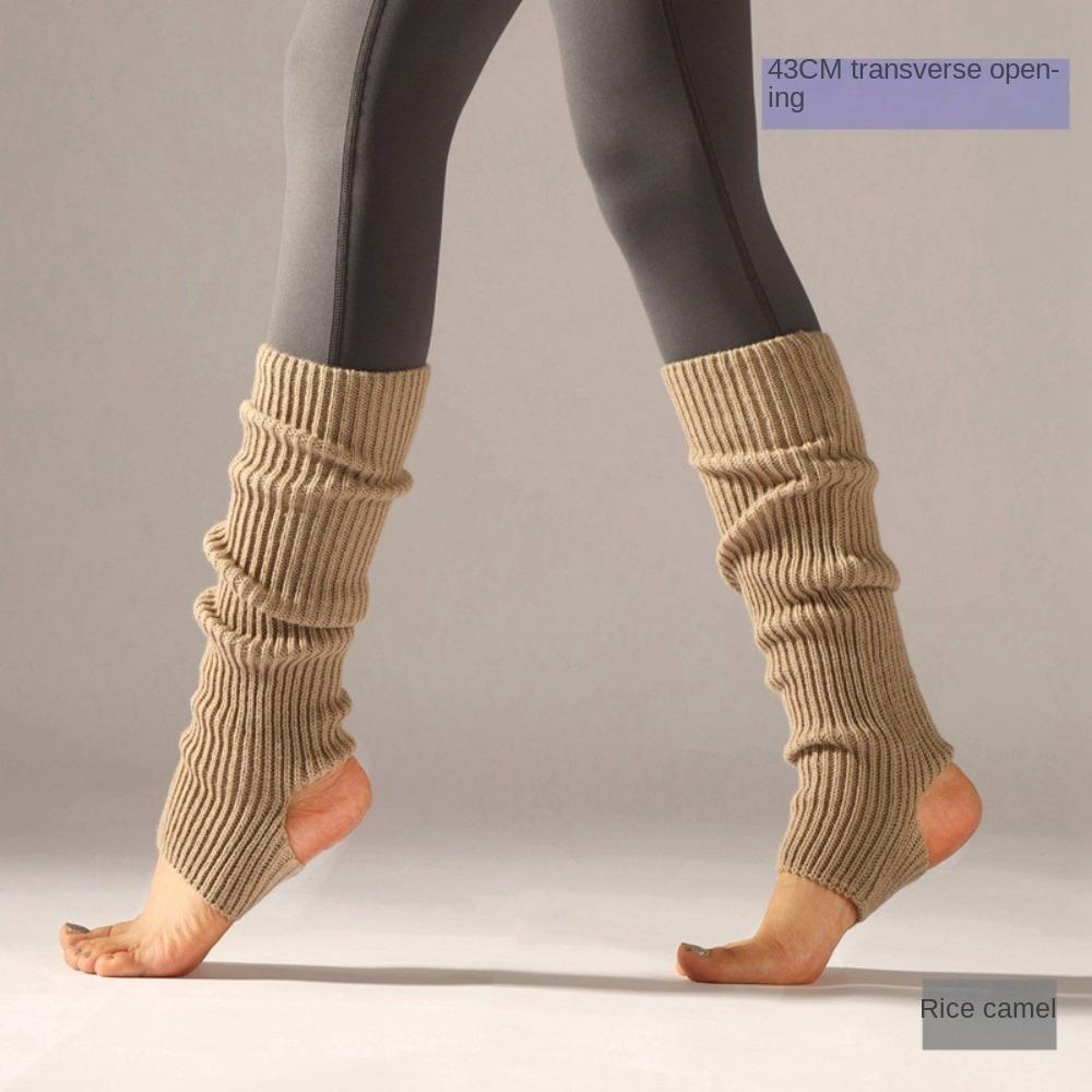 

Children Sleeve Yoga Ankle Protector Women Warm Socks Fashion Knitting Walking Socks Camel