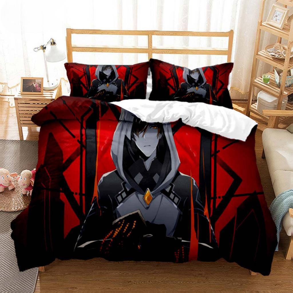 Anime Genshin Impact Animation Cartoon Soft And Comfortable Customizable Comforter Bedding Sets Bedding Set Luxury Quilt Cover