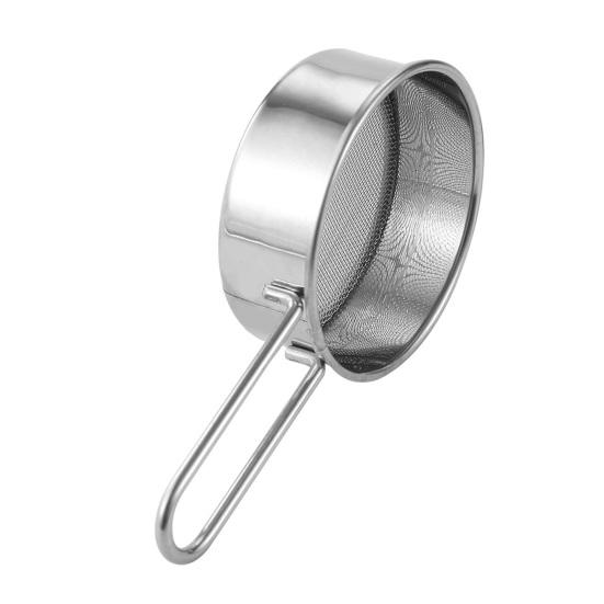 Stainless Steel Flour Sieve Filter Handheld Mini 40 Mesh Sugar Powder Strainer Sifter Baking Cooking Kitchen Accessories