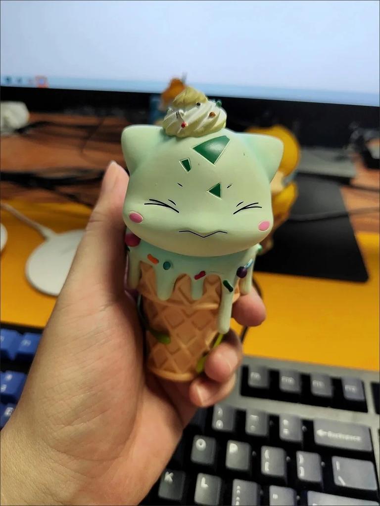 Gk Ice Cream Ducklett Slowpoke Charmander Hanhan Beast Large Size High Quality Version Figure Model Decoration Collectible Toy D