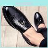 Elegant Men Brogue Tassels Casual Platform Formal Pumps Pointy Toe Shoes Slip On Loafers