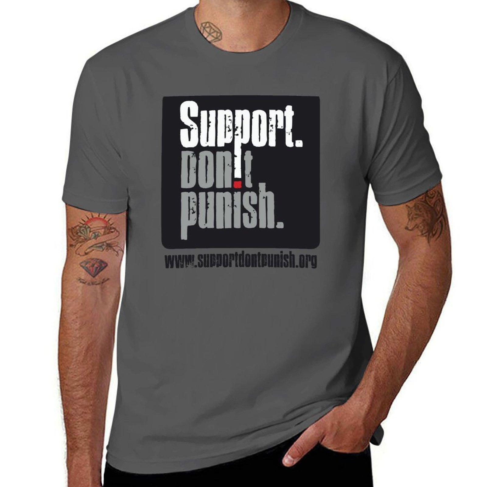 

quality cotton simplified shirt Punish shirts t high logo Don t man T-Shirt t designer Support. 4XL
