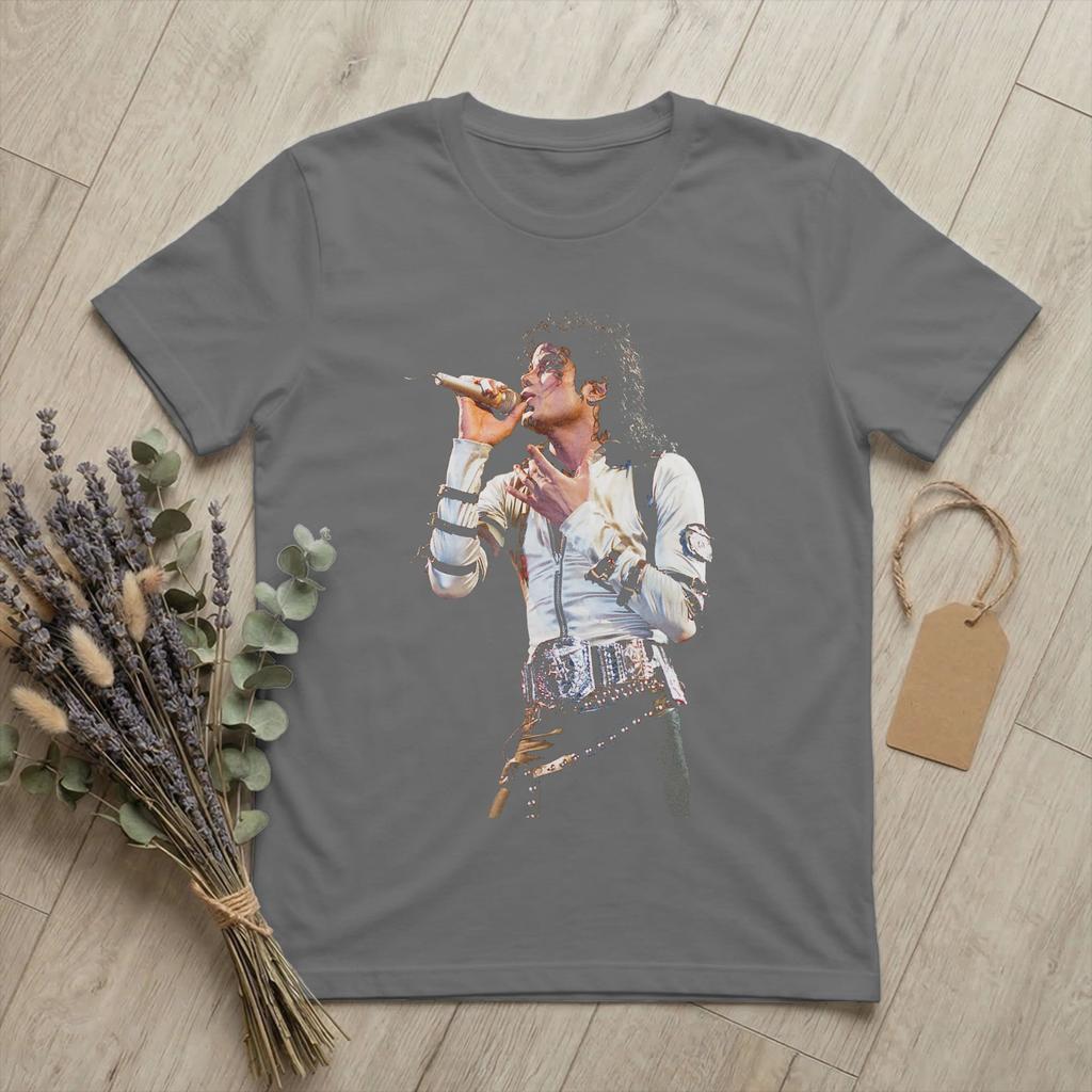 Unisex Michaels Pop King Jacksons T Shirt Singing Live Cotton merchandise Awesome Short Sleeve Crew Neck Tee Shirt Gift TShirt