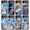 Greece In Summer Santorini Case For Samsung Galaxy Z Flip 7 6 5 4 3 Z Flip7 Flip6 Flip5 Flip4 5G Phone Cover Flip3 Folding Coque