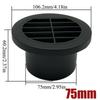 2X 42/60/75/90mm Car Parking Heater Air Vent Outlet Heater Ducting Pipe Air Joiner Directional Rotatable For Webasto Eberspacher
