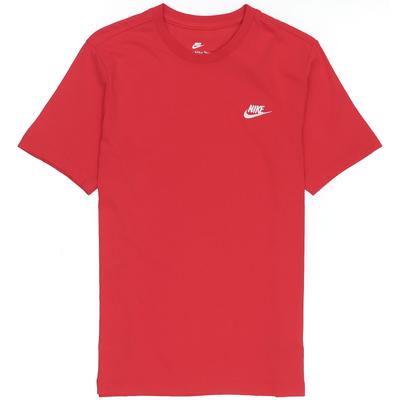 T-shirt à Manches Courtes et Col Rond avec Swoosh Brodé Solide pour Homme Hauts AR4999-657