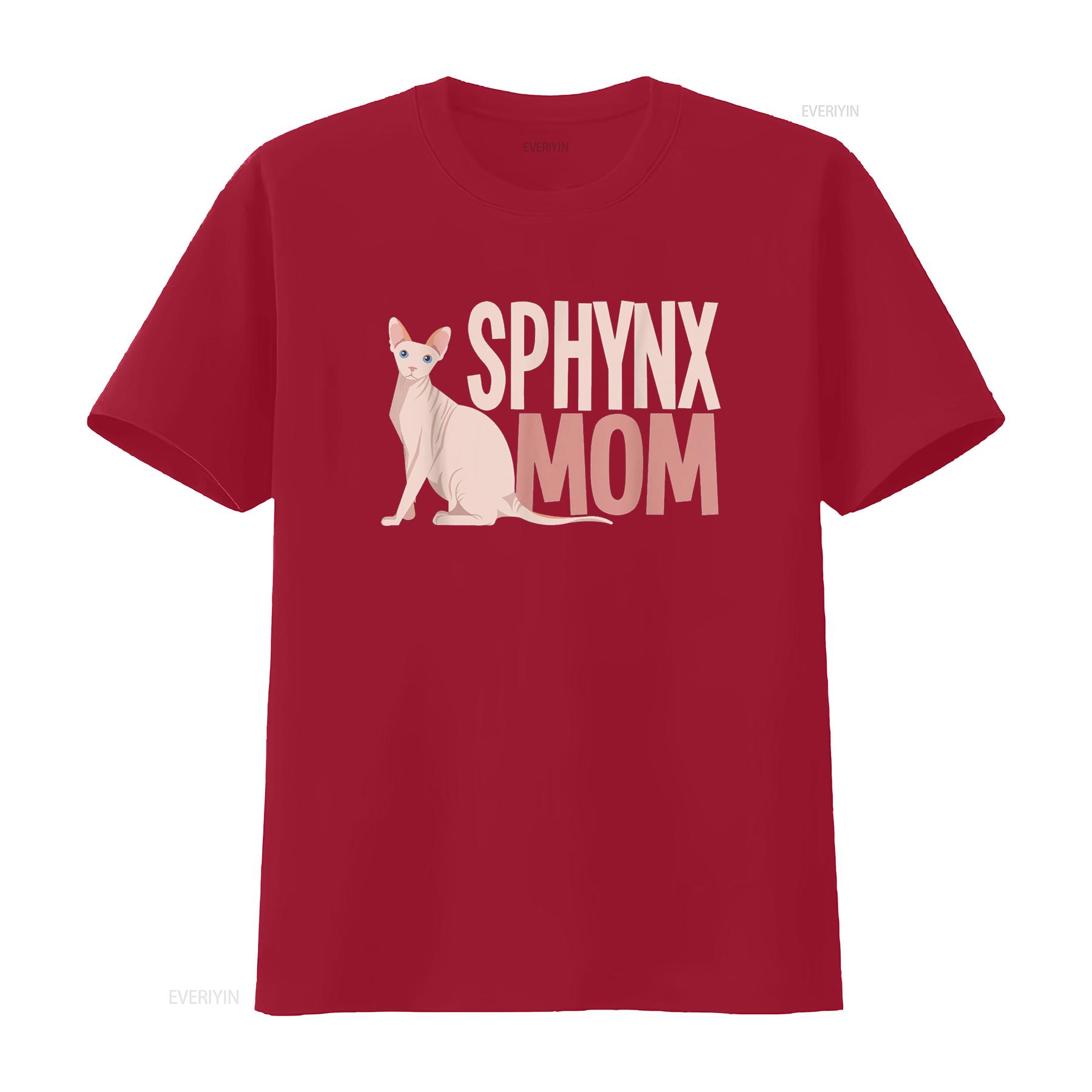 Sphynx Mom Cat Sphinx Hairless Owner T Shirt vintage Washed Soft Stylish Breathable Unisex graphic designer clothes Versatile S