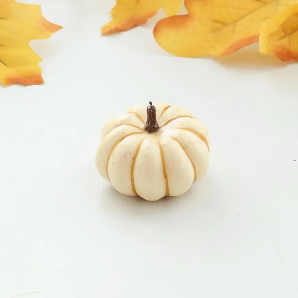 1pc Mini Artificial Halloween Pumpkin Decor Simulation Vegetable DIY Craft Home Party Decoration Prop