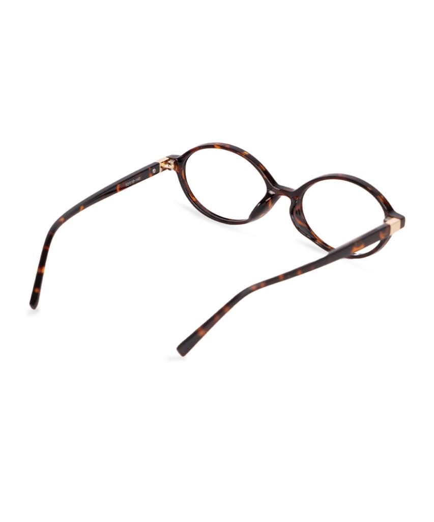 Hangeul [Blue Light Blocking] Geek Chic Oval Leopard Print