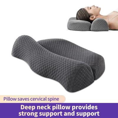 Cervical Pillow, Memory Foam Contour Pillow, Bed Pillows for Side Sleeper Ergonomic Orthopedic Sleeping Pillow