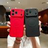 Liquid Silicone Phone Case For IPhone 17 Pro 16 15 14 13 12 11 Pro Max Plus Air  Magnetic Wireless Charger Cover Funda