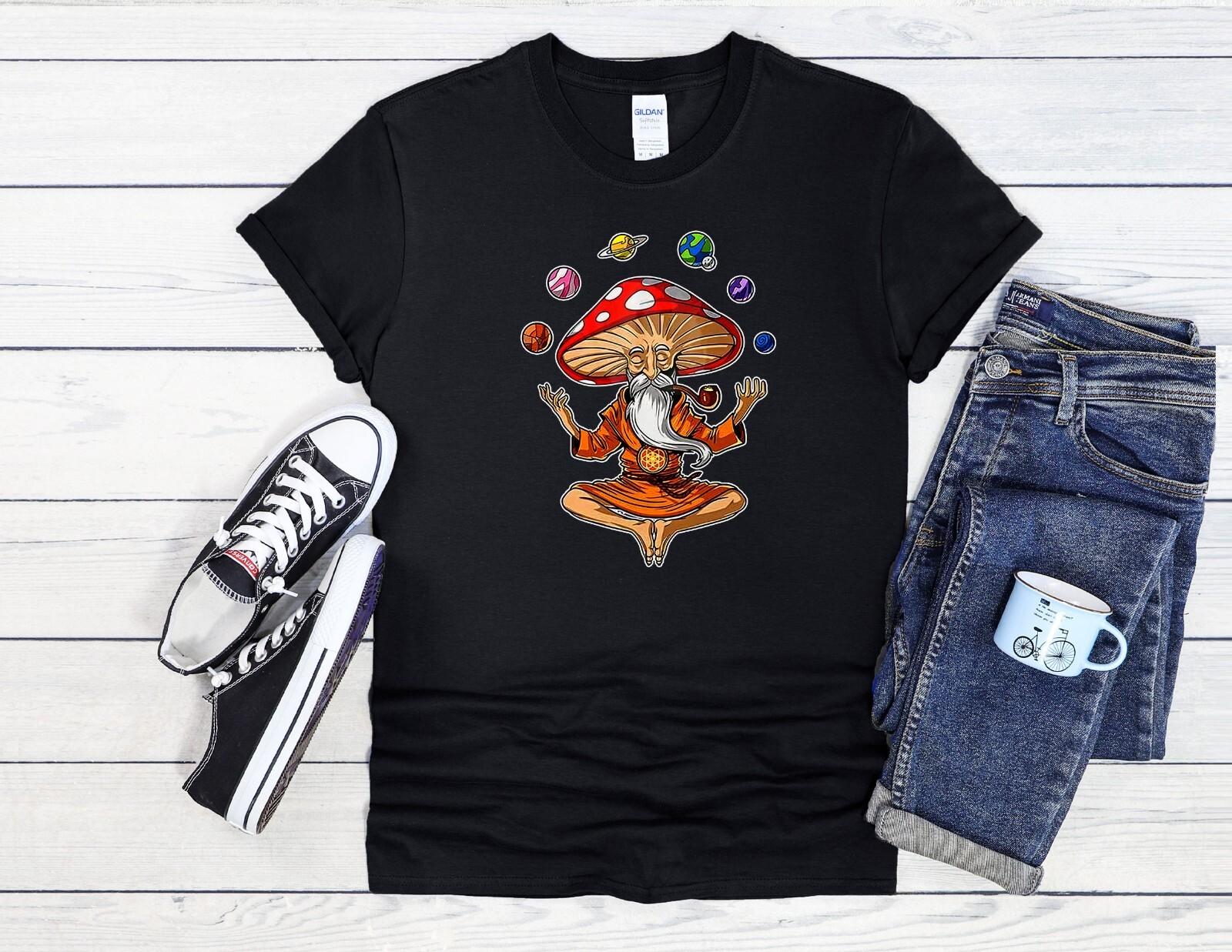 26 Magic Mushroom Buddha Yoga Cool Men Women Unisex T Shirt Hoodie Baseball 3080 Unisex T-Shirt M