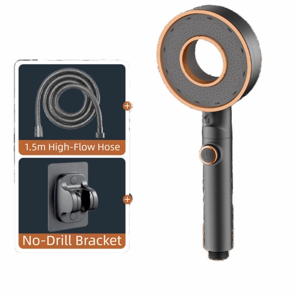 

One-Key Stop High Pressure Shower Head Adjustable Water-saving Shower Head Bathroom Use