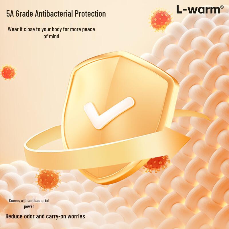 MINISO Men's 5A Antibacterial Warm Long Sleeve Base Layer T-Shirt