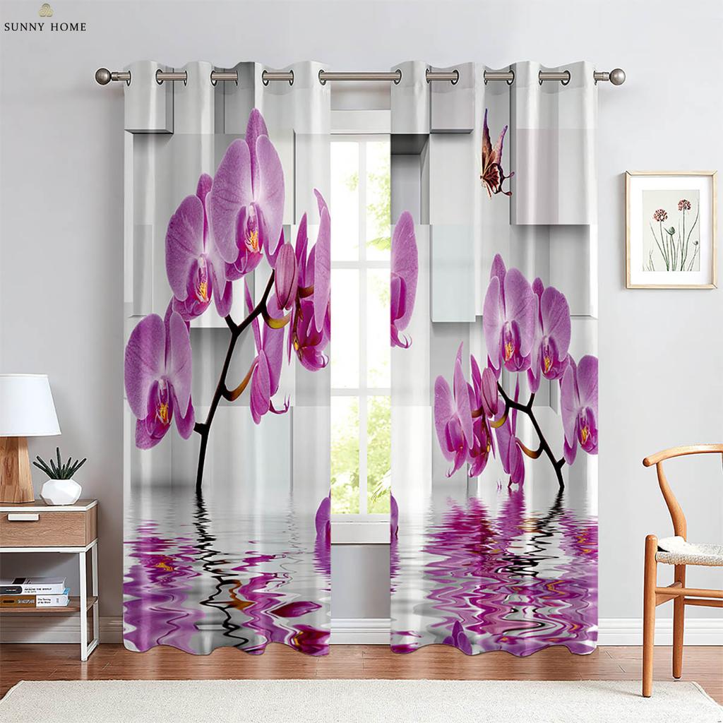 Klasikinė aliejinė tapyba 3D spausdinimo užuolaida Studija Svetainė Miegamasis Dekoratyvinė užuolaida Poliesterio pluoštas 2 vnt.