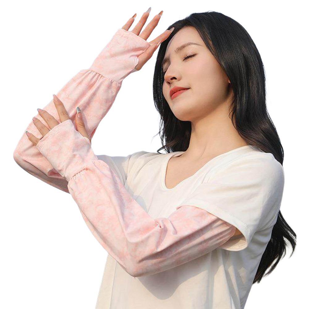 Sun Protection Ice Anti-sunburn Sleeve UV Solar Driving Sleeve Fashion Cycling Sleeves