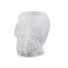 Concrete Flowerpot Mold Skull Shape Pen Holder Mold Cement Container Silicone Mold Succulent Planter Concrete Vase Mold