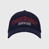 Q’SRB QSRB Cotton Chino Lettering Baseball Cap_NAVY