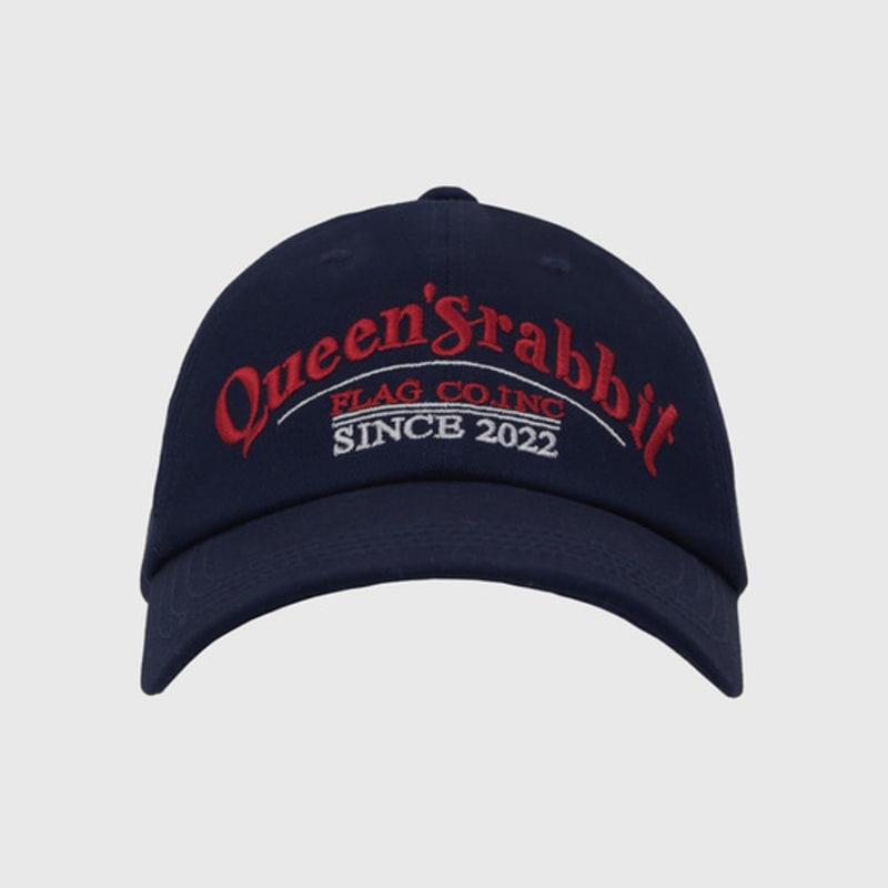 Q’SRB QSRB Cotton Chino Lettering Baseball Cap_NAVY