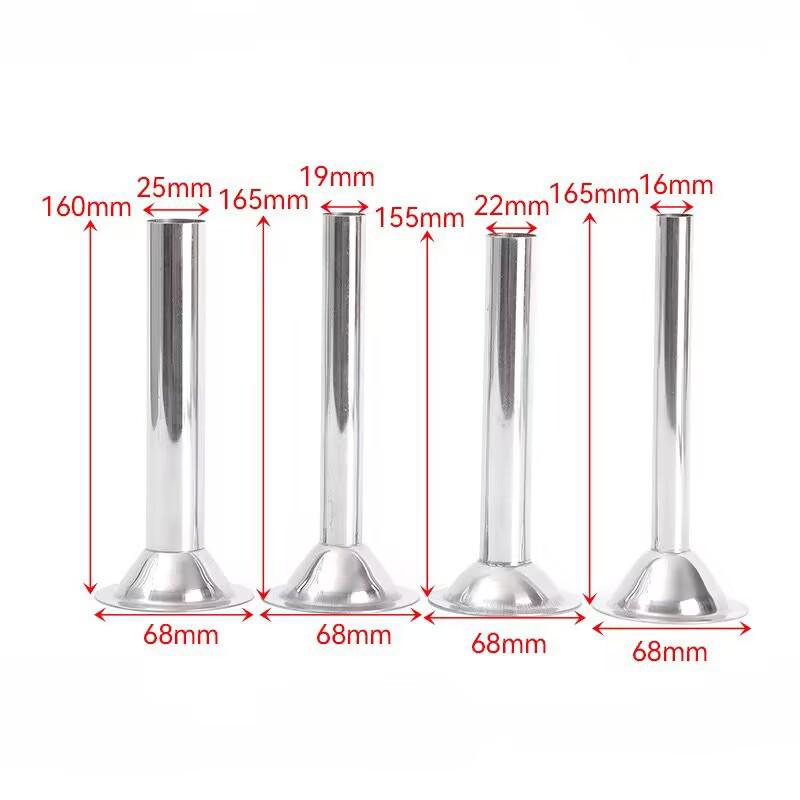 Household Stainless Steel Sausage Stuffer Funnel with Large Bell Mouth