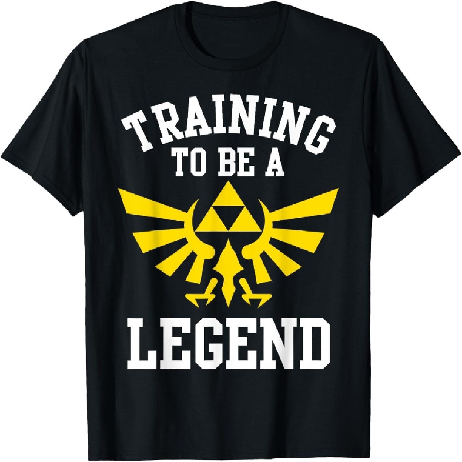 The Legend of Zelda Hyrule Triforce Training To Be A Legend T-Shirt S