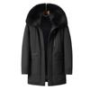 Middle-aged and Elderly Dad's Down Jacket Winter Men's Down Jacket Mid-length Thickened Large Size Jacket Casual Men's Fashion Trend